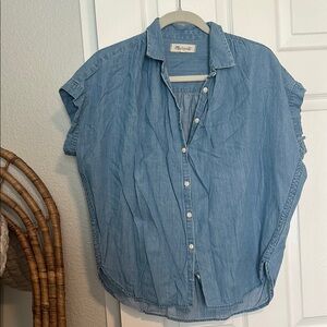 Madewell Blue Denim Button-Up Shirt